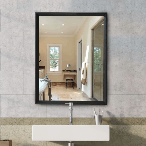 Miroir cadre noir