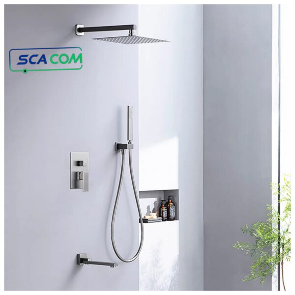 Colonne de douche encastrable grise